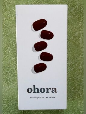 Ohora N Chilly Semicured Gel Nail UV Manicure NB 055 New Sealed Red Brown Solid